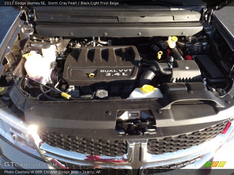 Storm Gray Pearl / Black/Light Frost Beige 2013 Dodge Journey SE