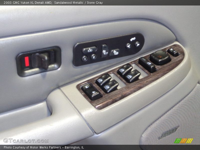 Sandalwood Metallic / Stone Gray 2003 GMC Yukon XL Denali AWD