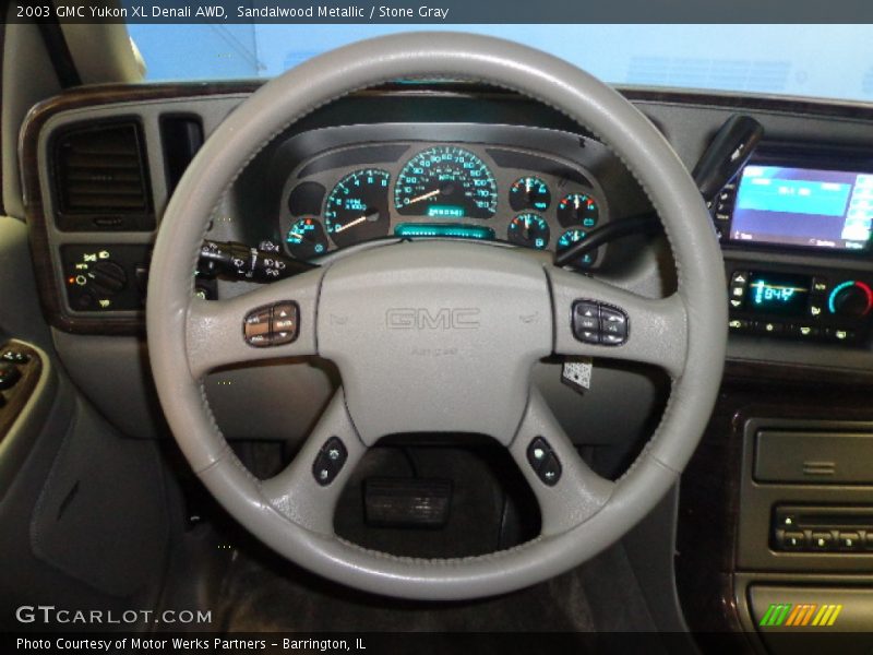 Sandalwood Metallic / Stone Gray 2003 GMC Yukon XL Denali AWD