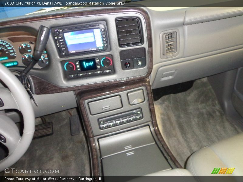 Sandalwood Metallic / Stone Gray 2003 GMC Yukon XL Denali AWD