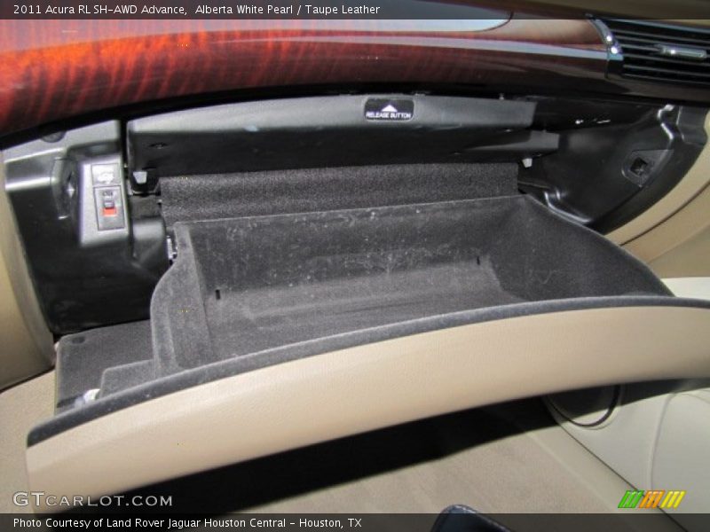 Alberta White Pearl / Taupe Leather 2011 Acura RL SH-AWD Advance