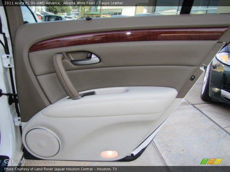 Alberta White Pearl / Taupe Leather 2011 Acura RL SH-AWD Advance