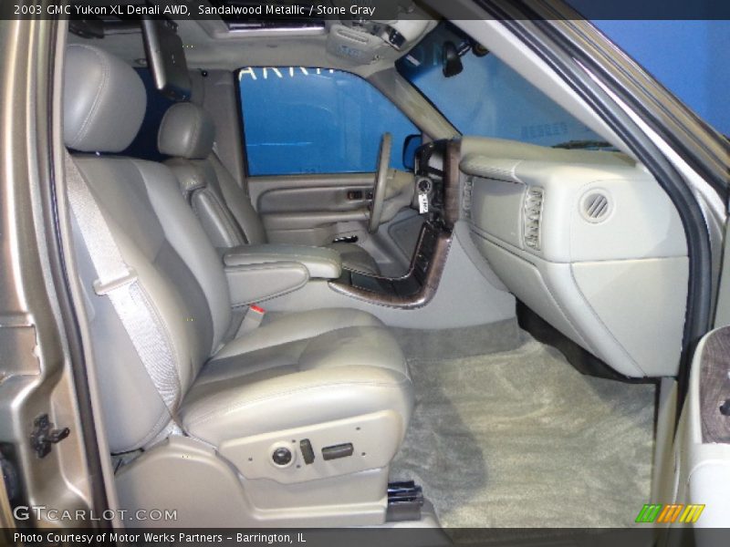 Sandalwood Metallic / Stone Gray 2003 GMC Yukon XL Denali AWD