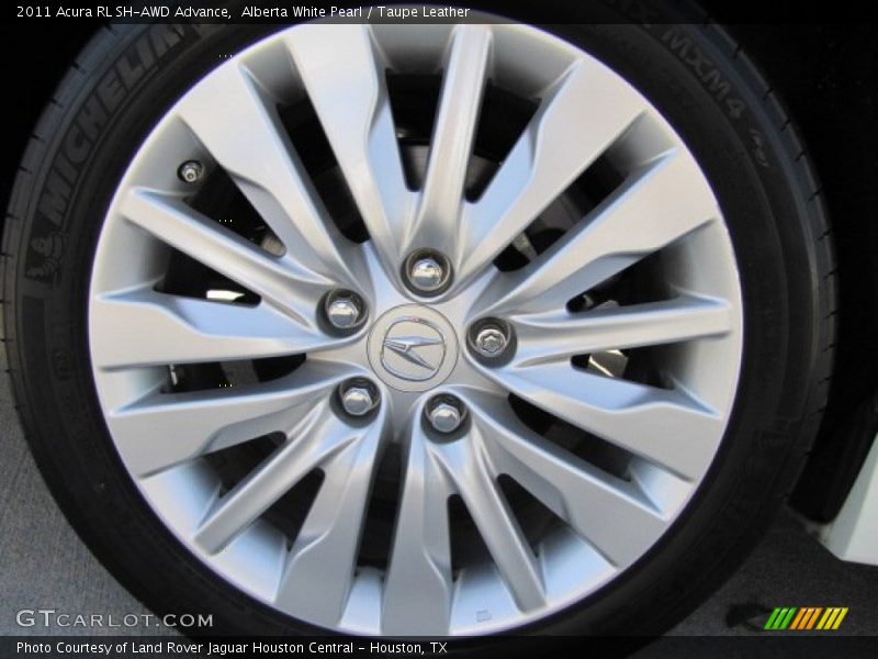Alberta White Pearl / Taupe Leather 2011 Acura RL SH-AWD Advance