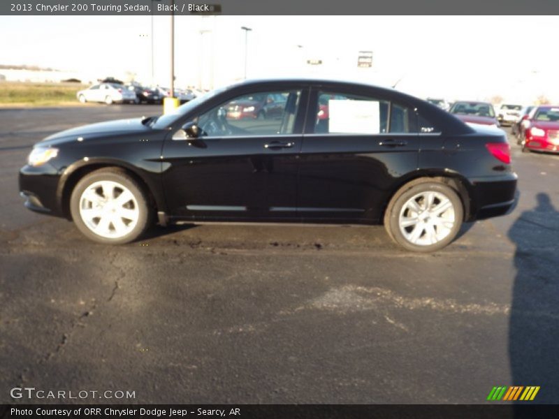 Black / Black 2013 Chrysler 200 Touring Sedan