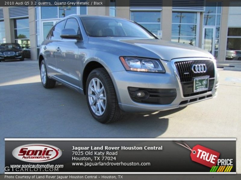 Quartz Grey Metallic / Black 2010 Audi Q5 3.2 quattro