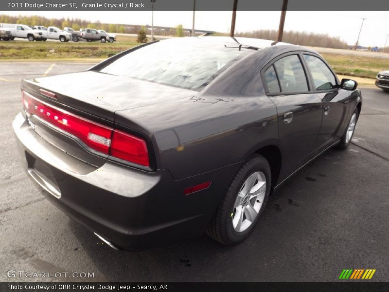 Granite Crystal / Black 2013 Dodge Charger SE