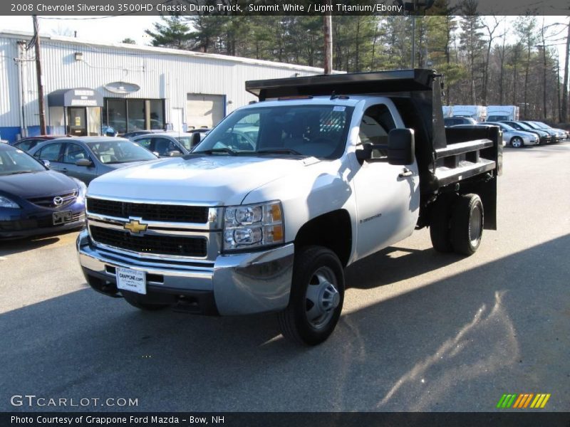 Summit White / Light Titanium/Ebony 2008 Chevrolet Silverado 3500HD Chassis Dump Truck