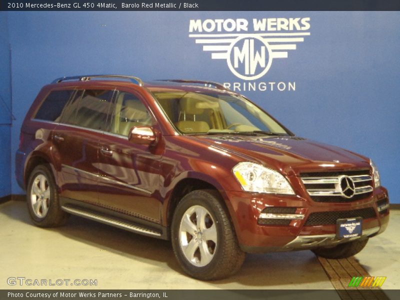 Barolo Red Metallic / Black 2010 Mercedes-Benz GL 450 4Matic