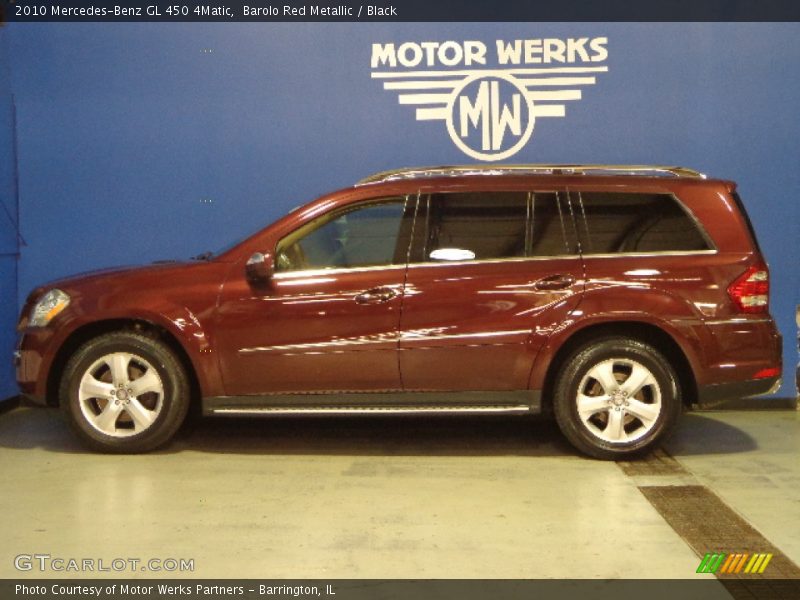 Barolo Red Metallic / Black 2010 Mercedes-Benz GL 450 4Matic