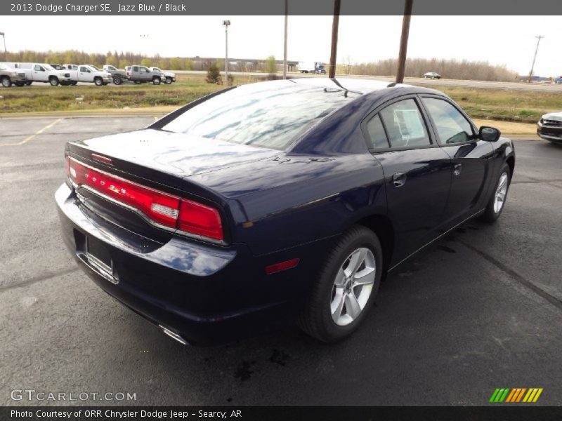 Jazz Blue / Black 2013 Dodge Charger SE