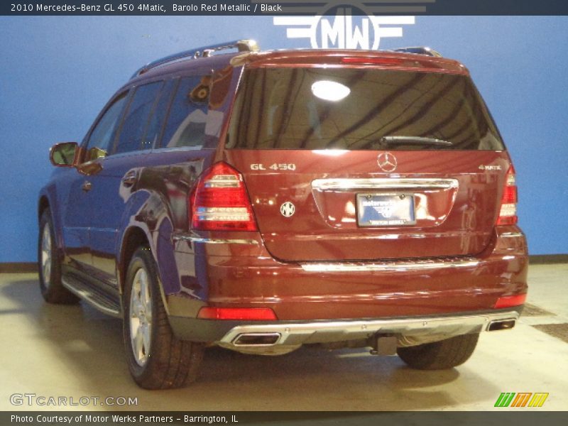 Barolo Red Metallic / Black 2010 Mercedes-Benz GL 450 4Matic