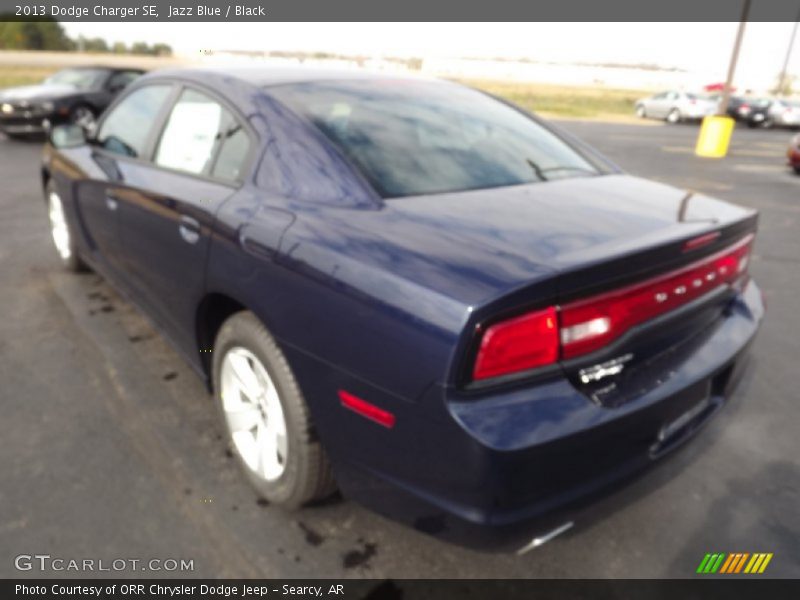 Jazz Blue / Black 2013 Dodge Charger SE