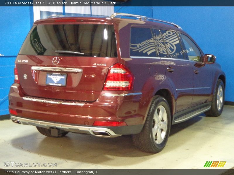 Barolo Red Metallic / Black 2010 Mercedes-Benz GL 450 4Matic