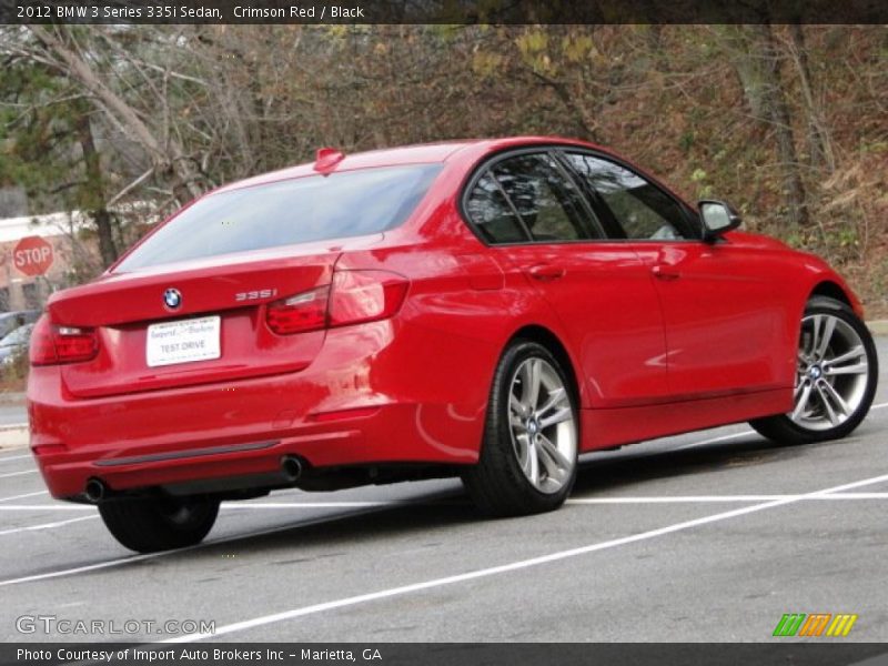 Crimson Red / Black 2012 BMW 3 Series 335i Sedan
