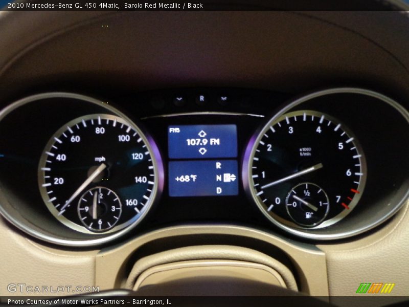 Barolo Red Metallic / Black 2010 Mercedes-Benz GL 450 4Matic