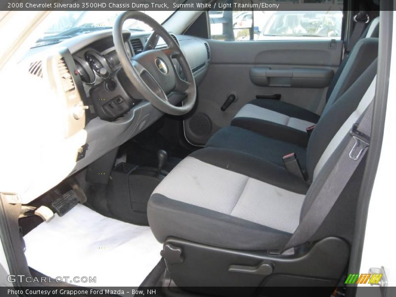 Summit White / Light Titanium/Ebony 2008 Chevrolet Silverado 3500HD Chassis Dump Truck