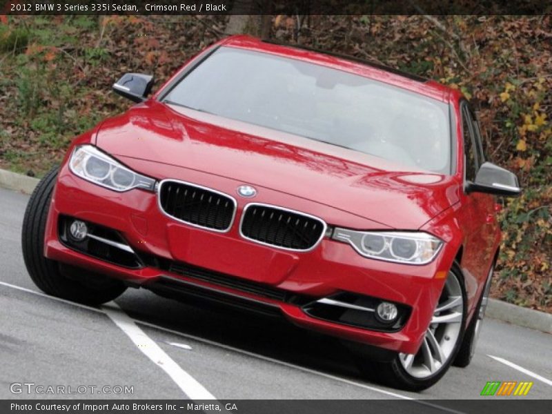 Crimson Red / Black 2012 BMW 3 Series 335i Sedan