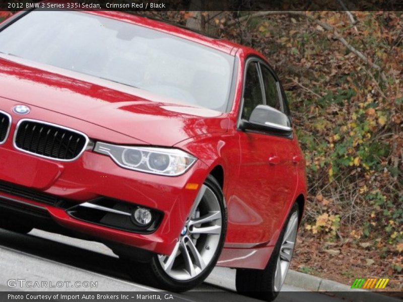 Crimson Red / Black 2012 BMW 3 Series 335i Sedan