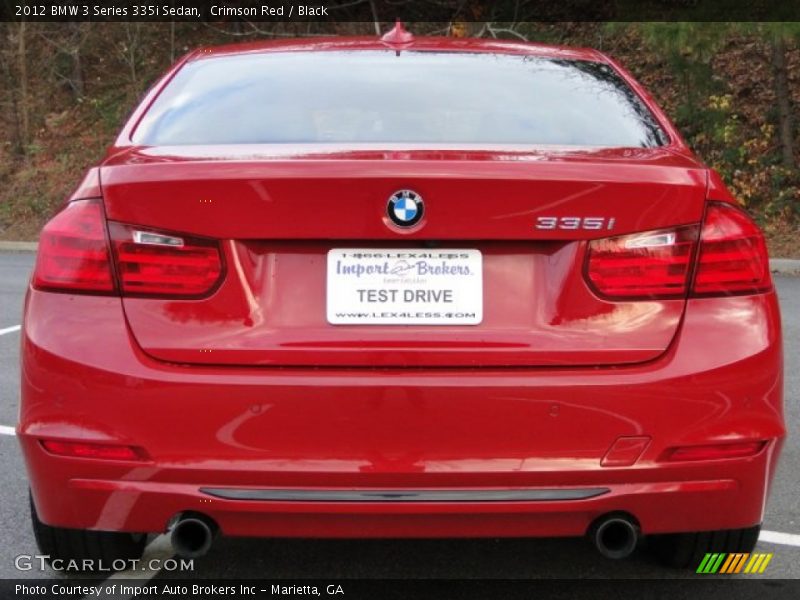 Crimson Red / Black 2012 BMW 3 Series 335i Sedan