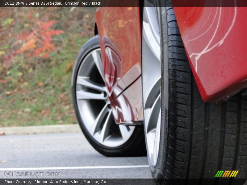 Crimson Red / Black 2012 BMW 3 Series 335i Sedan