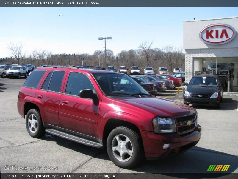 Red Jewel / Ebony 2008 Chevrolet TrailBlazer LS 4x4