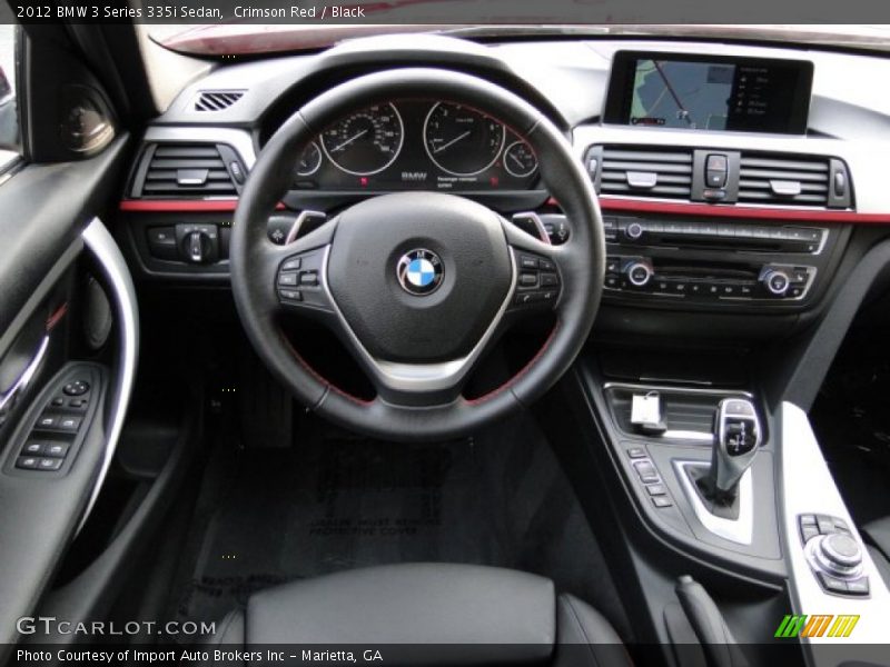 Crimson Red / Black 2012 BMW 3 Series 335i Sedan