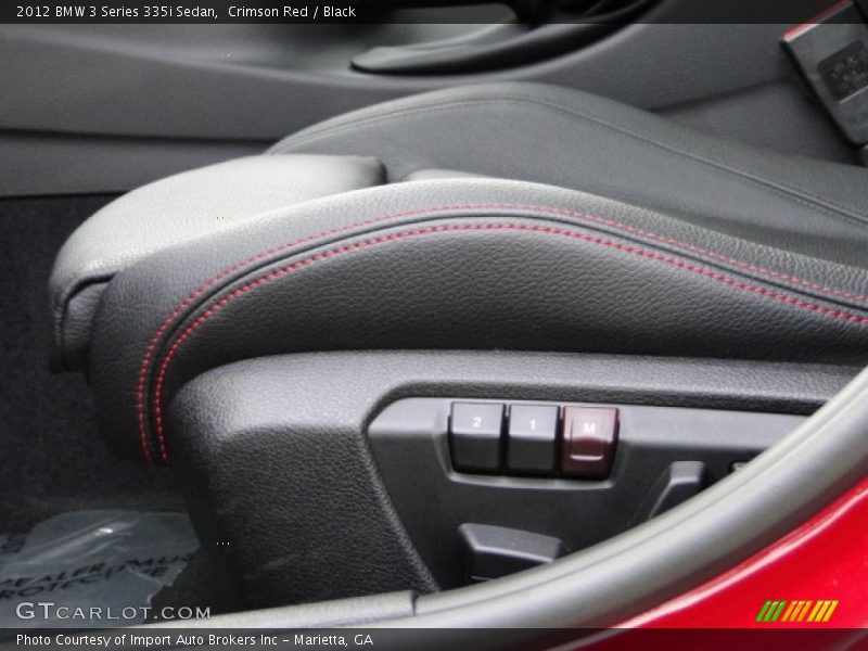 Crimson Red / Black 2012 BMW 3 Series 335i Sedan