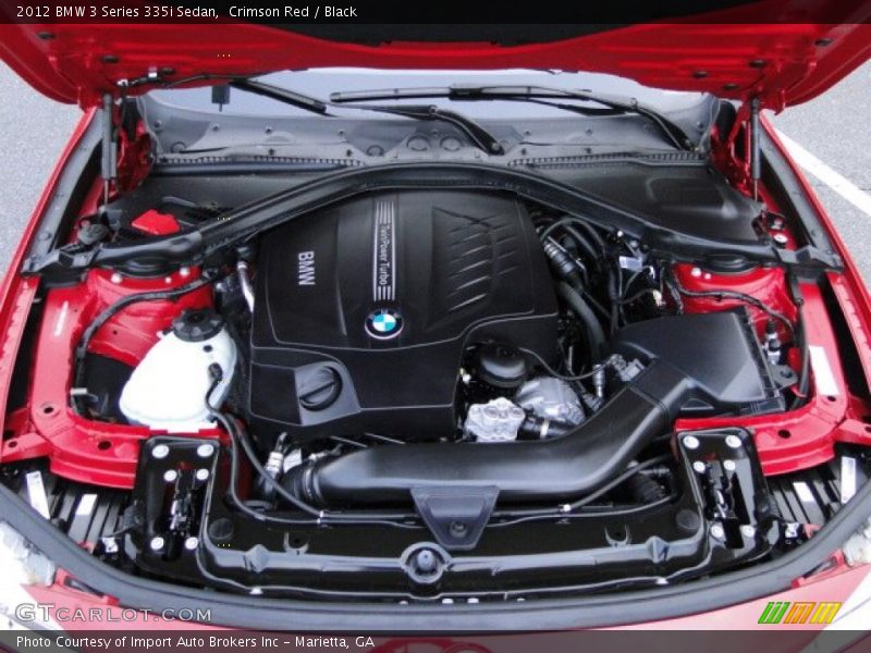 Crimson Red / Black 2012 BMW 3 Series 335i Sedan