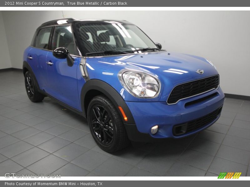 True Blue Metallic / Carbon Black 2012 Mini Cooper S Countryman