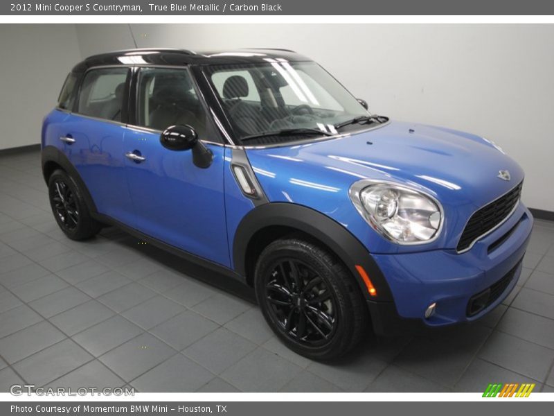 True Blue Metallic / Carbon Black 2012 Mini Cooper S Countryman