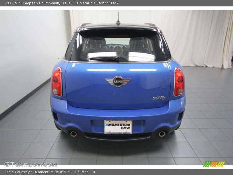 True Blue Metallic / Carbon Black 2012 Mini Cooper S Countryman