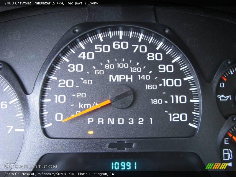 Red Jewel / Ebony 2008 Chevrolet TrailBlazer LS 4x4