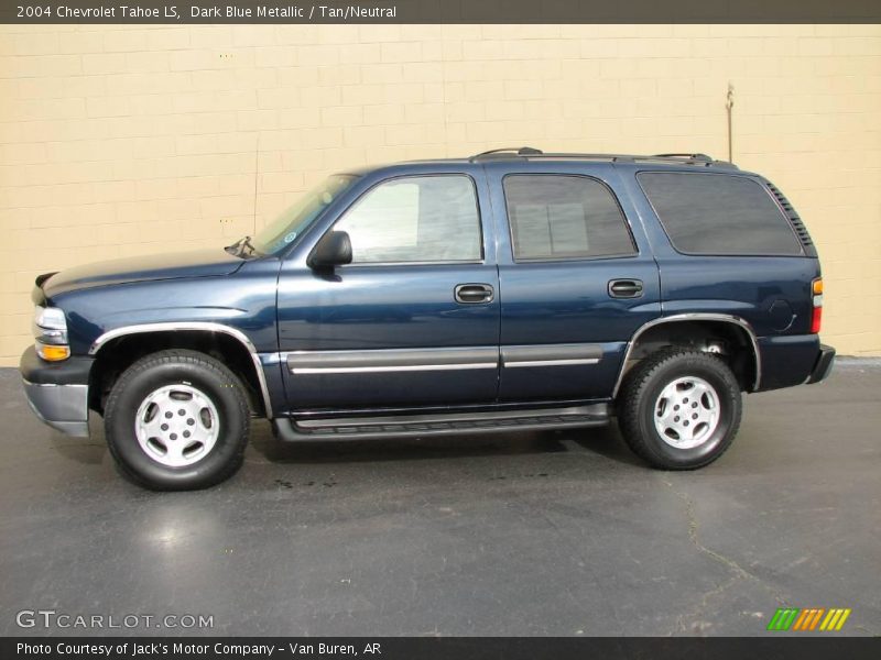 Dark Blue Metallic / Tan/Neutral 2004 Chevrolet Tahoe LS