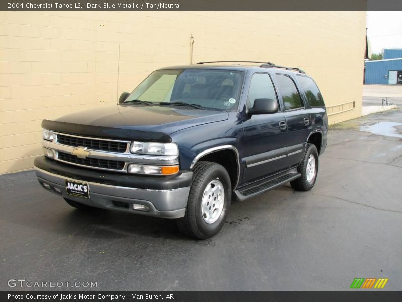 Dark Blue Metallic / Tan/Neutral 2004 Chevrolet Tahoe LS