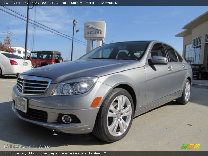 Palladium Silver Metallic / Grey/Black 2011 Mercedes-Benz C 300 Luxury