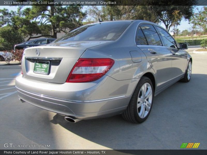 Palladium Silver Metallic / Grey/Black 2011 Mercedes-Benz C 300 Luxury