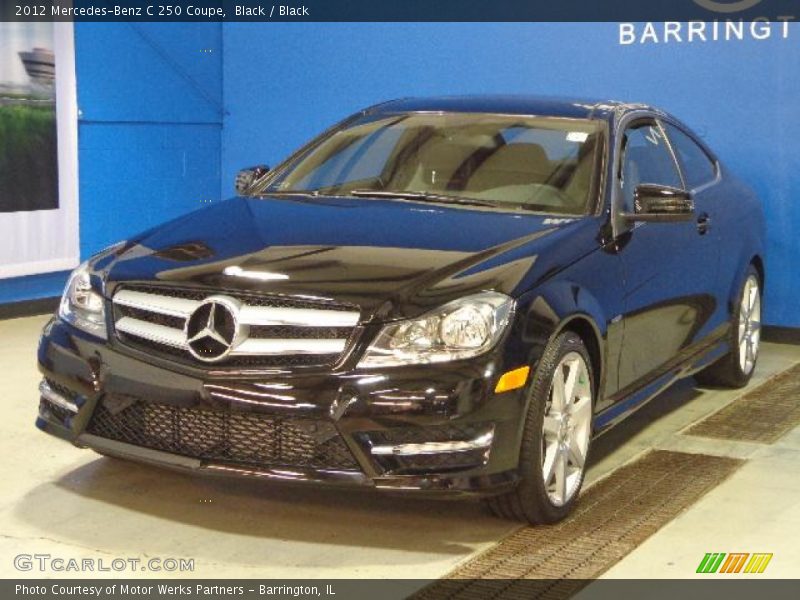 Black / Black 2012 Mercedes-Benz C 250 Coupe