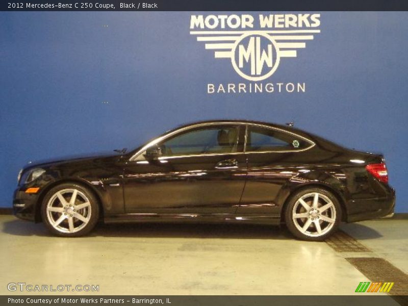 Black / Black 2012 Mercedes-Benz C 250 Coupe