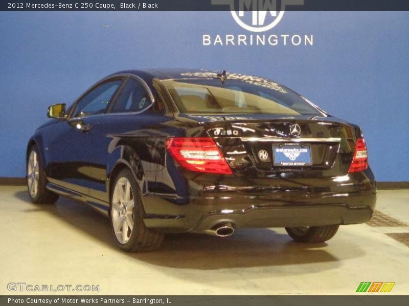 Black / Black 2012 Mercedes-Benz C 250 Coupe