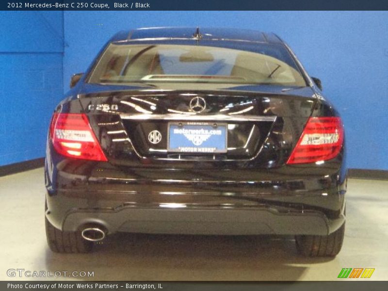 Black / Black 2012 Mercedes-Benz C 250 Coupe