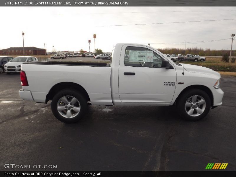 Bright White / Black/Diesel Gray 2013 Ram 1500 Express Regular Cab