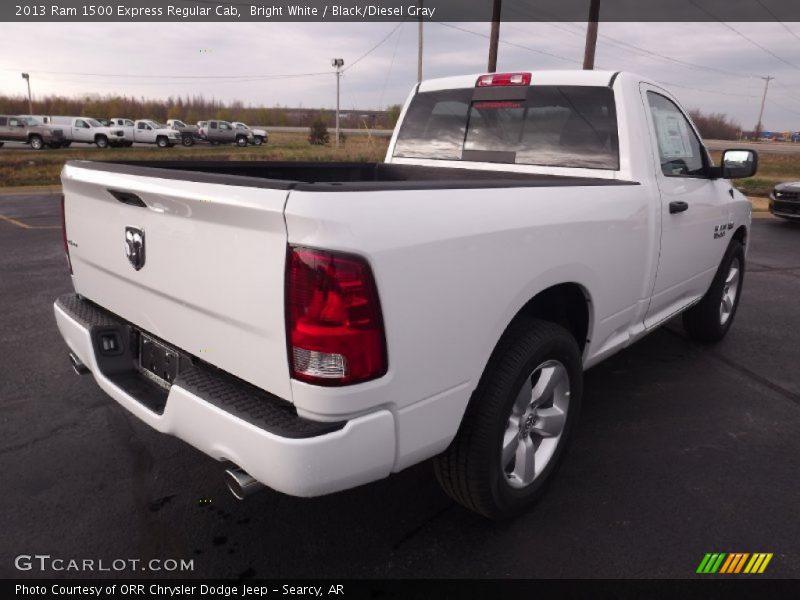 Bright White / Black/Diesel Gray 2013 Ram 1500 Express Regular Cab