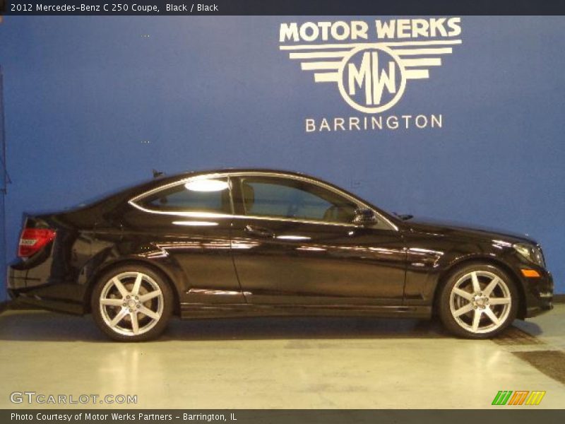 Black / Black 2012 Mercedes-Benz C 250 Coupe