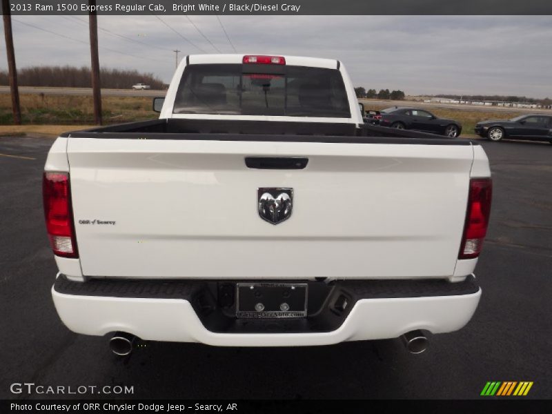 Bright White / Black/Diesel Gray 2013 Ram 1500 Express Regular Cab