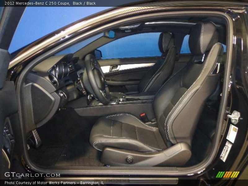 Black / Black 2012 Mercedes-Benz C 250 Coupe