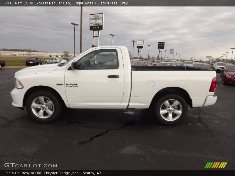 Bright White / Black/Diesel Gray 2013 Ram 1500 Express Regular Cab