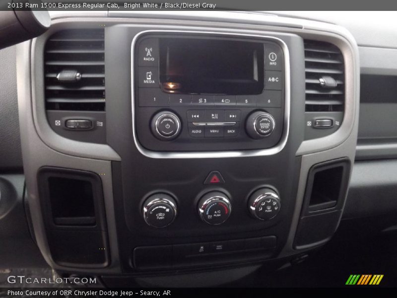 Bright White / Black/Diesel Gray 2013 Ram 1500 Express Regular Cab