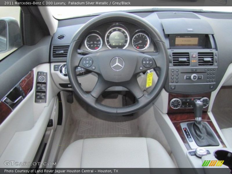 Palladium Silver Metallic / Grey/Black 2011 Mercedes-Benz C 300 Luxury