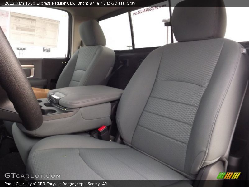 Bright White / Black/Diesel Gray 2013 Ram 1500 Express Regular Cab